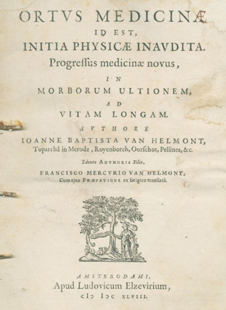 Große Abbildung Nr.1: 126-158 Helmont,J.B. van.: (Aus der Sammlung Professor Dr.Dr.Johannes Büttner Teil 1)