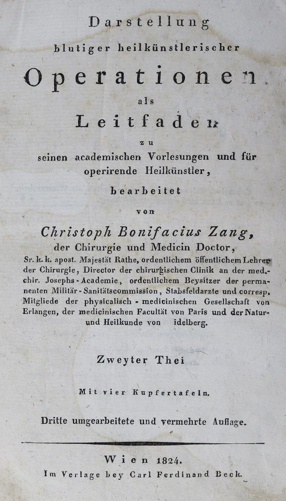 Große Abbildung Nr.2: 126-1589 Zang,C.B.: (Medizin)