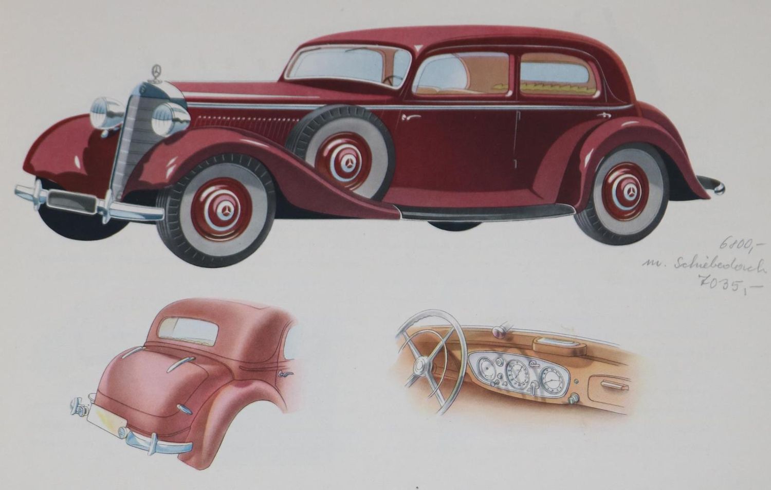 Große Abbildung Nr.1: 126-1613 Mercedes-Benz: (Verschiedene Gebiete - Varia, Auto)