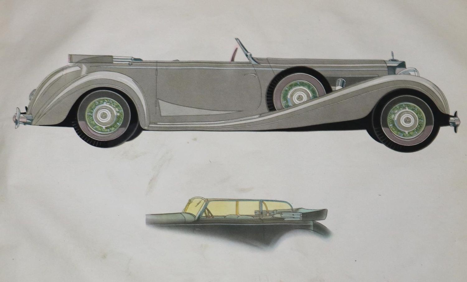 Große Abbildung Nr.1: 126-1615 Mercedes-Benz.: (Verschiedene Gebiete - Varia, Auto)