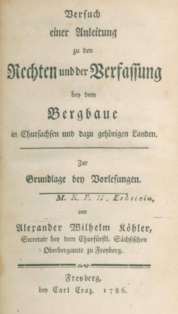 Große Abbildung Nr.1: 126-1624 Köhler,A.W.: (Verschiedene Gebiete - Varia, Bergbau)