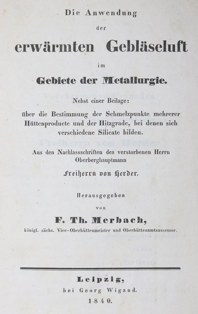 Große Abbildung Nr.1: 126-1625 Merbach,F.T.: (Verschiedene Gebiete - Varia, Bergbau)