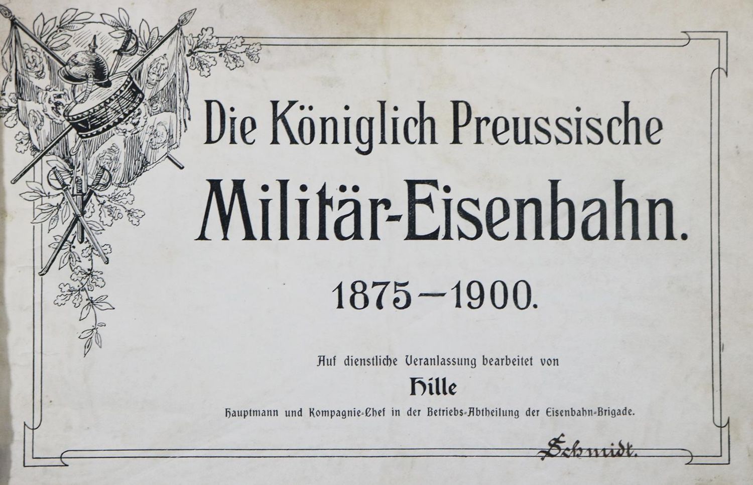 Große Abbildung Nr.1: 126-1636 Königlich Preussische Militär-Eisenbahn, Die.: (Verschiedene Gebiete - Varia, Eisenbahn)