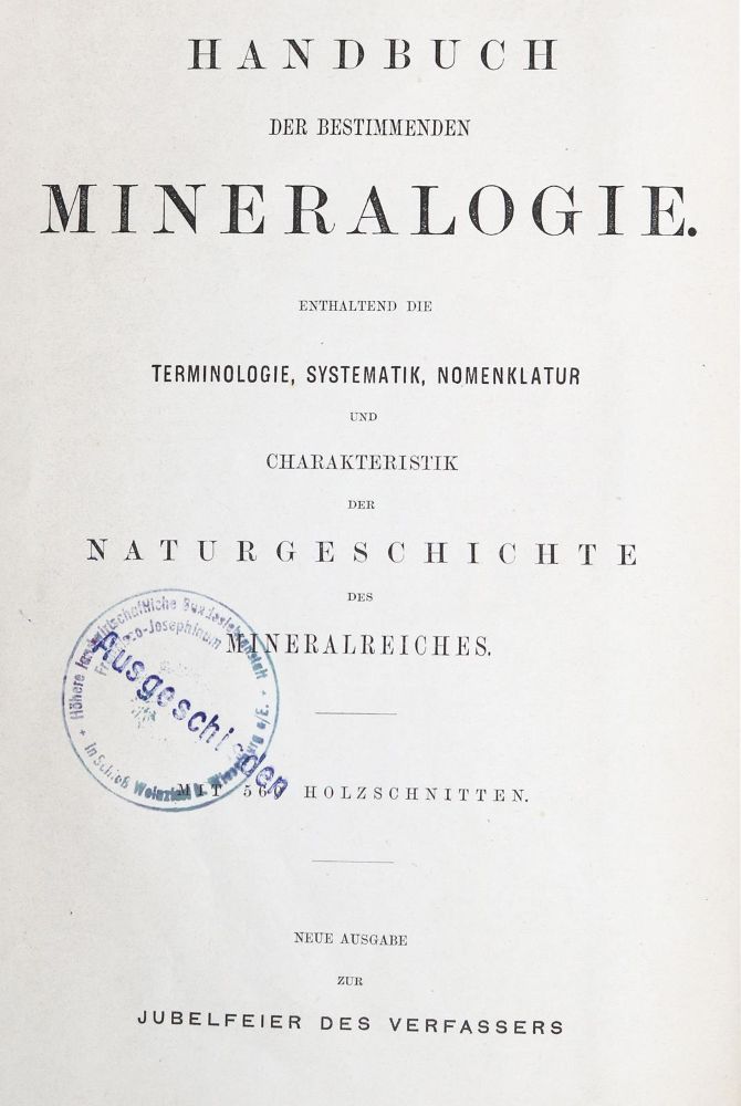 Große Abbildung Nr.1: 126-1642 Haidinger,W.: (Verschiedene Gebiete - Varia, Geologie - Mineralogie u. Paläontologie)
