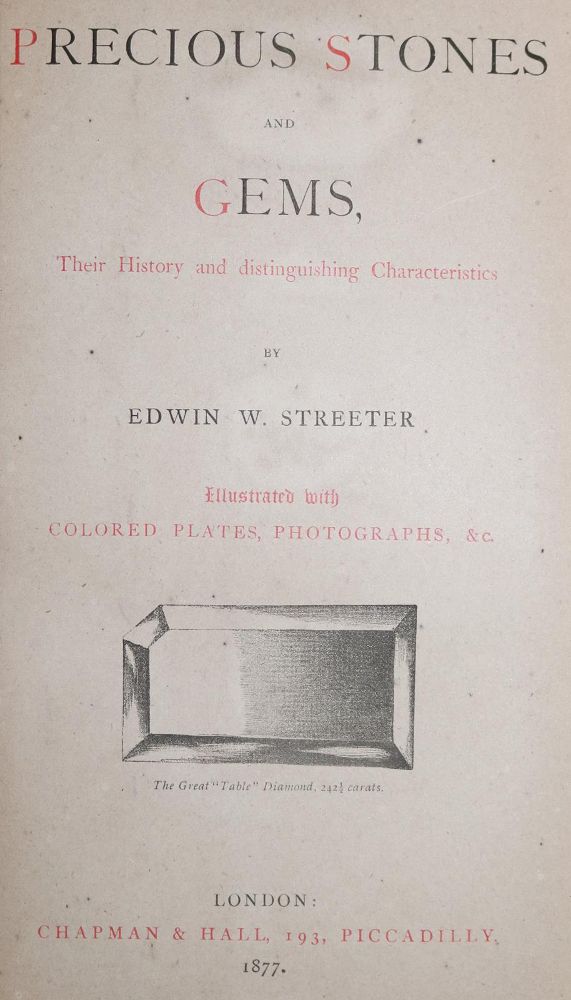 Große Abbildung Nr.1: 126-1646 Streeter,E.W.: (Verschiedene Gebiete - Varia, Geologie - Mineralogie u. Paläontologie)