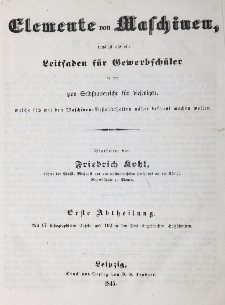 Große Abbildung Nr.1: 126-1652 Kohl,F.: (Verschiedene Gebiete - Varia)