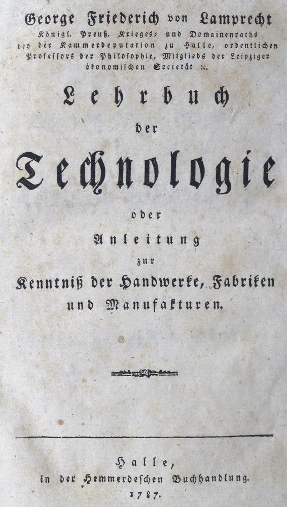Große Abbildung Nr.1: 126-1654 Lamprecht,G.F.v.: (Verschiedene Gebiete - Varia)