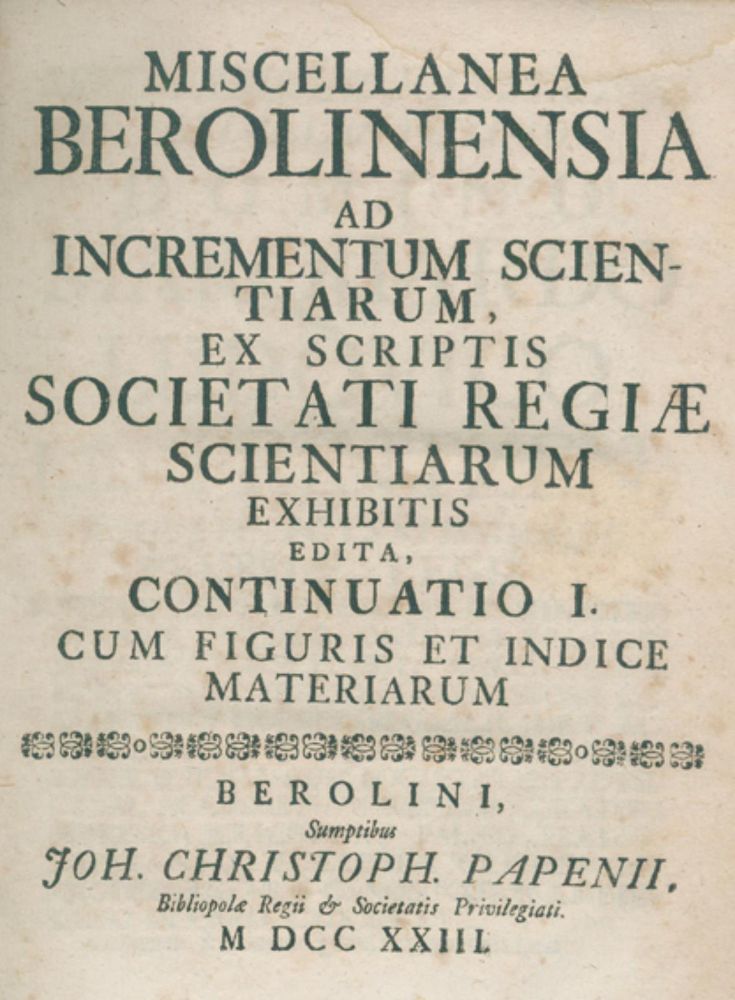 Große Abbildung Nr.1: 126-1655 Leibniz,G.W.v.: (Verschiedene Gebiete - Varia)