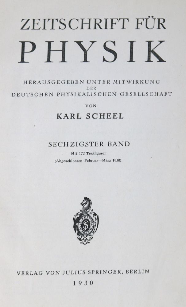 Große Abbildung Nr.1: 126-1679 Fermi,E.: (Verschiedene Gebiete - Varia, Physik)