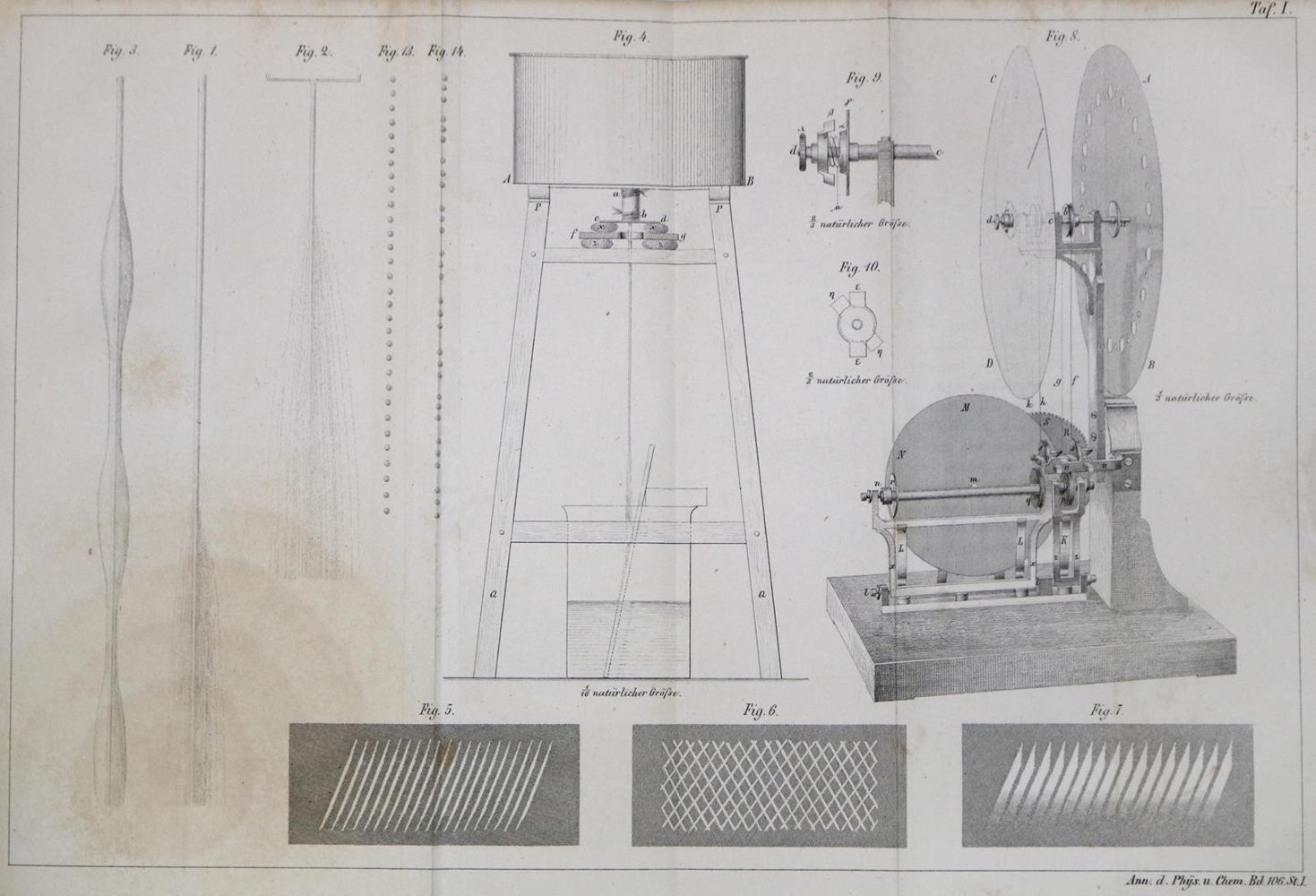 Große Abbildung Nr.1: 126-1684 Hittorf,J.W.: (Verschiedene Gebiete - Varia, Physik)
