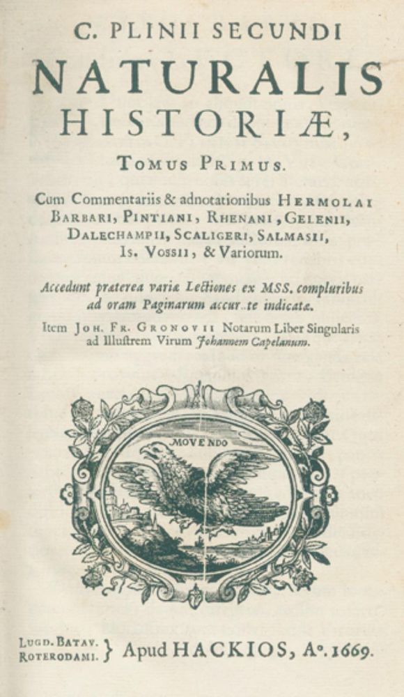 Große Abbildung Nr.1: 126-1697 Plinius Secundus (d.Ä.).: (Verschiedene Gebiete - Varia)