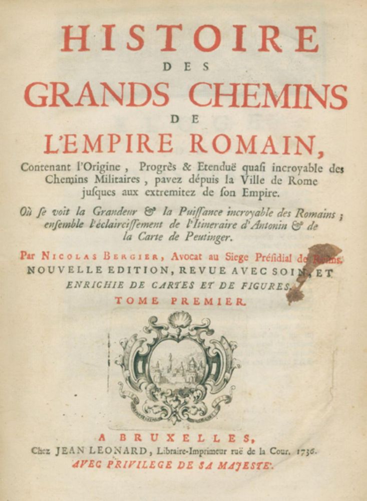 Große Abbildung Nr.1: 126-1705 Bergier,N.: (Verschiedene Gebiete - Varia, Strassenbau)