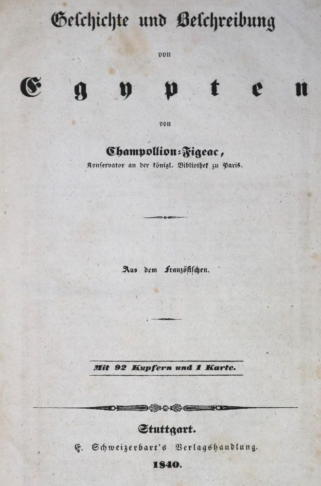 Große Abbildung Nr.1: 126-1722 Champollion-Figeac,(J.J.).: (Afrika)
