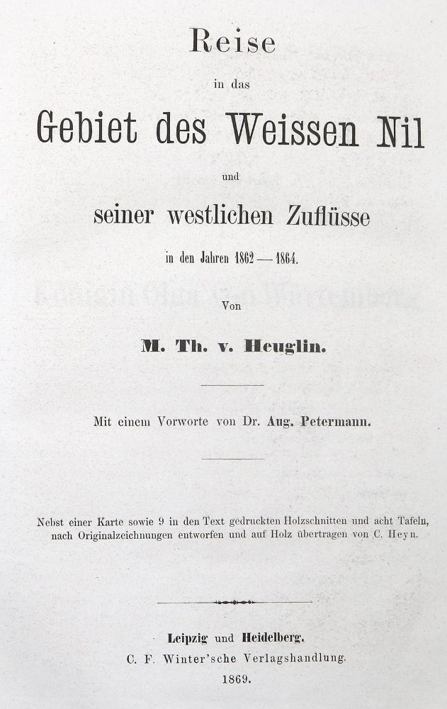 Große Abbildung Nr.1: 126-1725 Heuglin,M.T.v.: (Afrika)