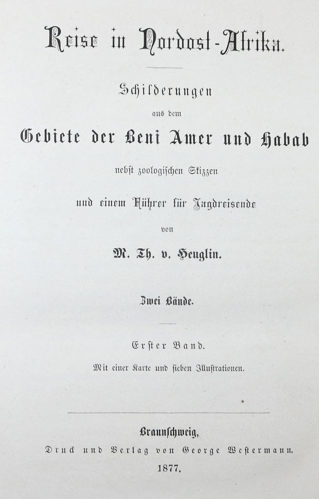 Große Abbildung Nr.1: 126-1726 Heuglin,M.T.v.: (Afrika)