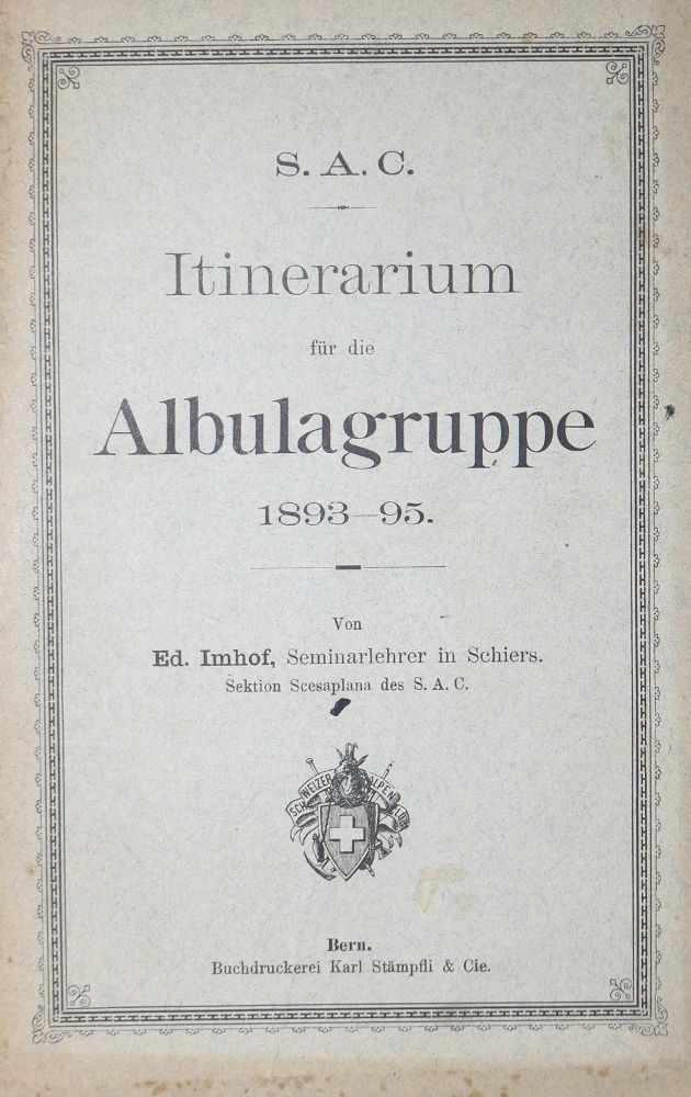 Große Abbildung Nr.1: 126-1736 Reiseführer.: (Alpen und Alpinismus)