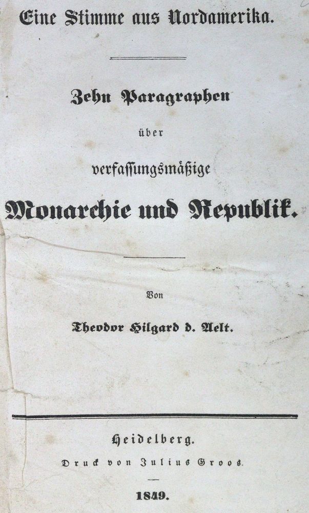 Große Abbildung Nr.1: 126-1740 Hilgard,T. d.Ä.: (Amerika)