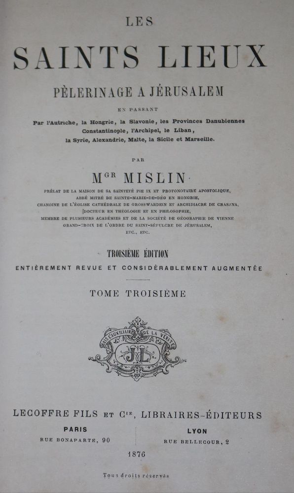 Große Abbildung Nr.1: 126-1756 Mislin,J.: (Asien, Palästina)