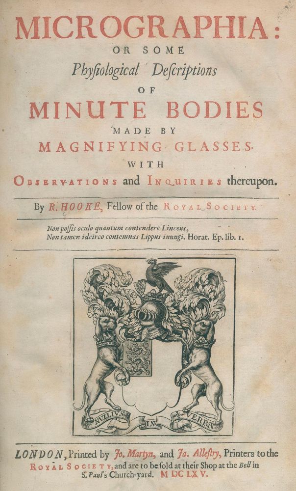 Große Abbildung Nr.16: 126-176 Hooke,R. (Aus der Sammlung Professor Dr.Dr.Johannes Büttner Teil 1)