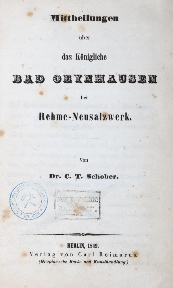 Große Abbildung Nr.1: 126-1771 Schober,C.T.: (Deutschland, Bad Oeynhausen)