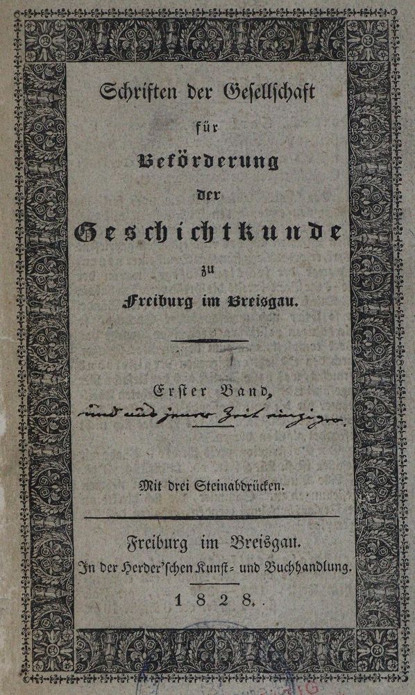 Große Abbildung Nr.1: 126-1787 Schriften: (Deutschland, Freiburg)