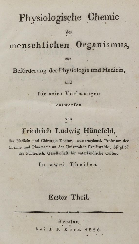 Große Abbildung Nr.1: 126-179 Hünefeld,F.L.: (Aus der Sammlung Professor Dr.Dr.Johannes Büttner Teil 1)