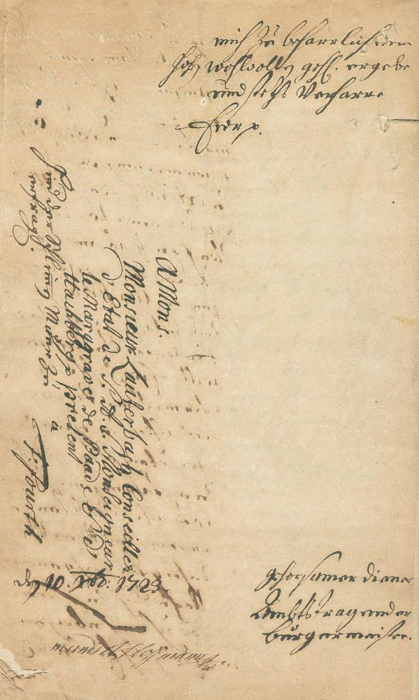 Große Abbildung Nr.2: 126-1796 Stadt Durlach.: (Deutschland, Karlsruhe, Handschriften)