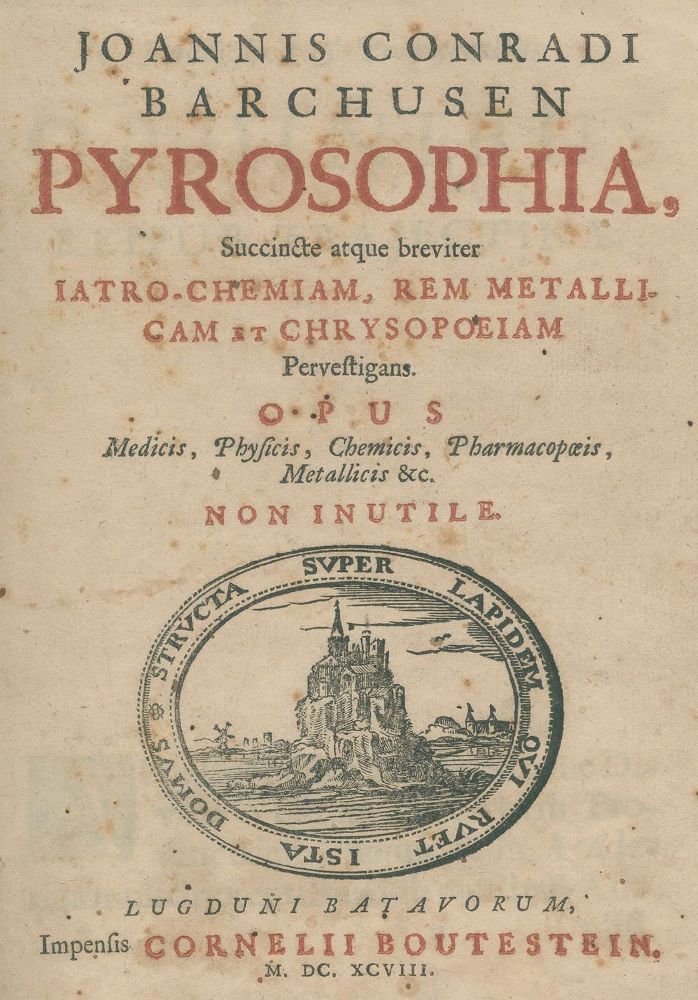 Große Abbildung Nr.1: 126-18 Barchusen,J.C.: (Aus der Sammlung Professor Dr.Dr.Johannes Büttner Teil 1)