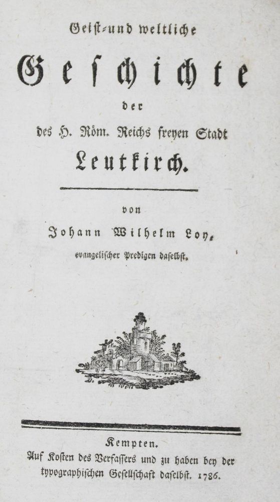 Große Abbildung Nr.1: 126-1805 Loy,J.W.: (Deutschland, Leutkirch)