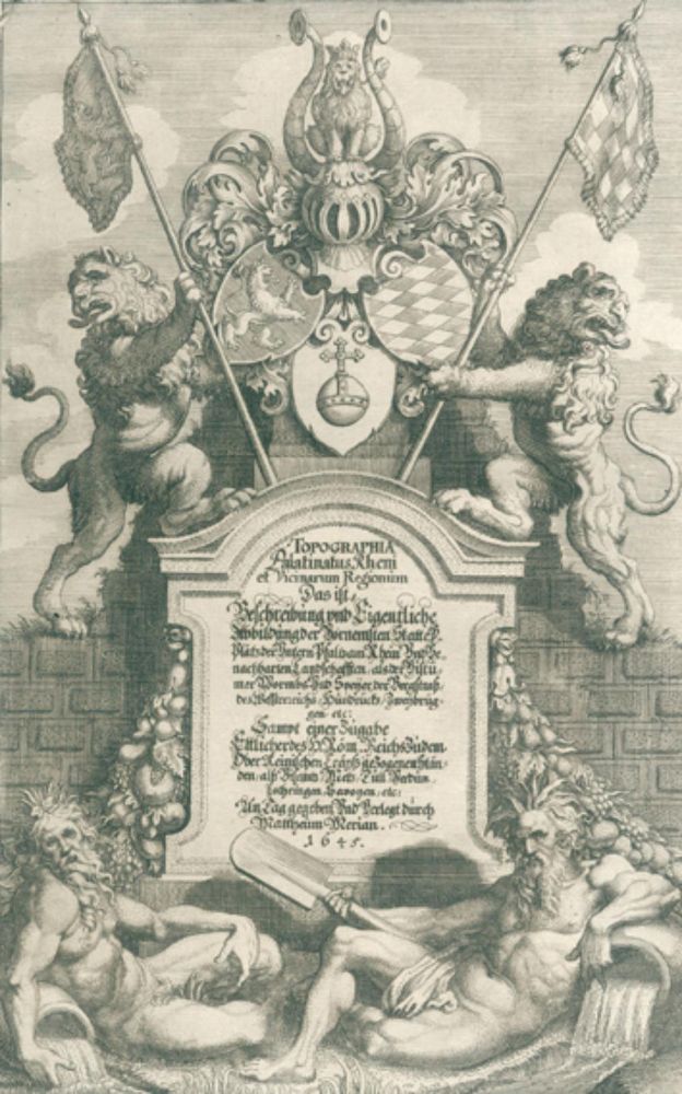 Große Abbildung Nr.1: 126-1828 Zeiller,M.: (Deutschland, Pfalz, Merian)