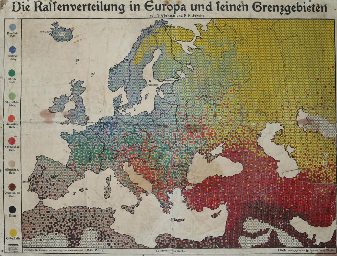 Große Abbildung Nr.1: 126-1833 Rassenverteilung, Die: (Deutschland)