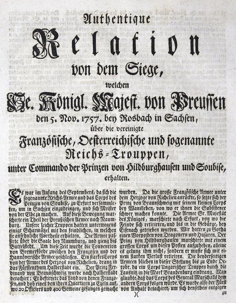 Große Abbildung Nr.1: 126-1862 Siebenjähriger Krieg.: (Deutschland)