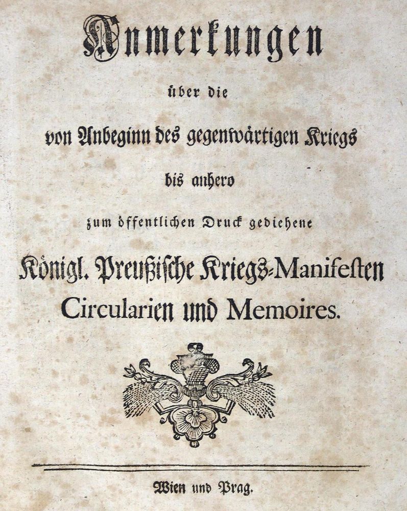Große Abbildung Nr.3: 126-1865 Siebenjähriger Krieg.: (Deutschland)