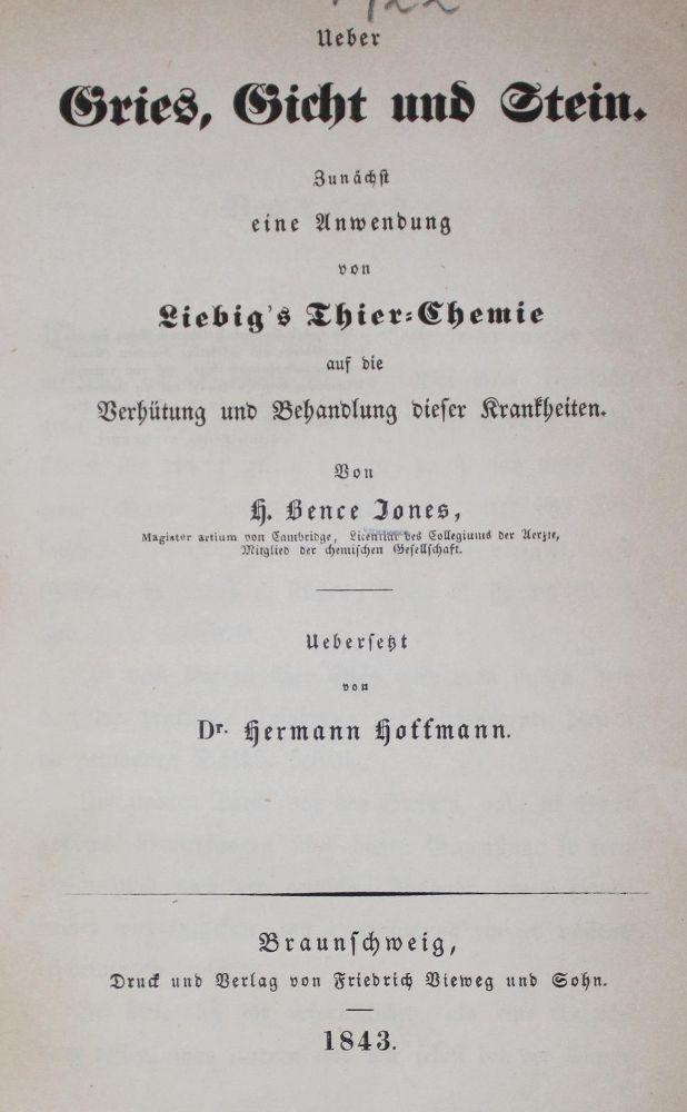 Große Abbildung Nr.1: 126-187 Jones,H.B.: (Aus der Sammlung Professor Dr.Dr.Johannes Büttner Teil 1)