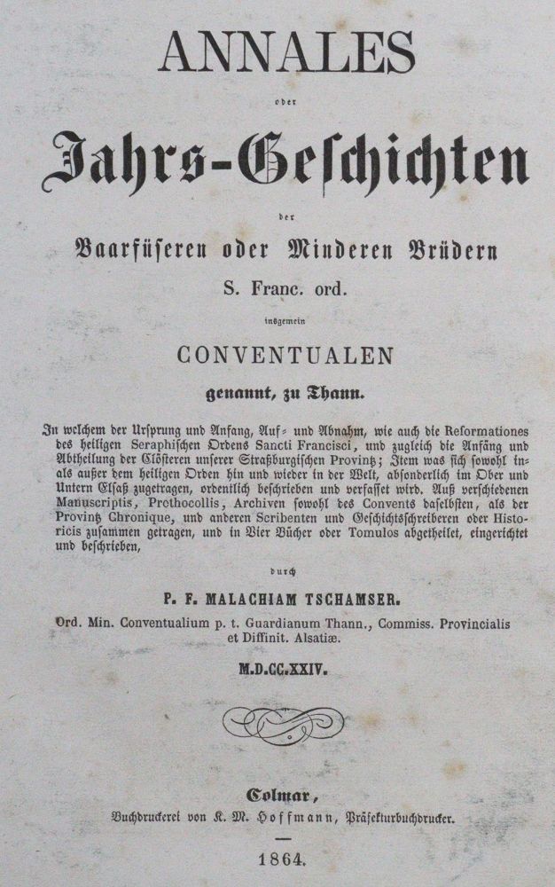 Große Abbildung Nr.1: 126-1879 Tschamser,(F.A.).: (Frankreich, Elsass, Thann)