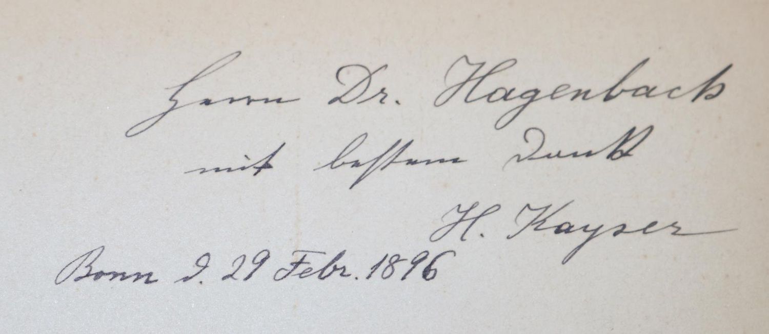 Große Abbildung Nr.2: 126-193 Kayser,H. u. C.Runge.: (Aus der Sammlung Professor Dr.Dr.Johannes Büttner Teil 1)