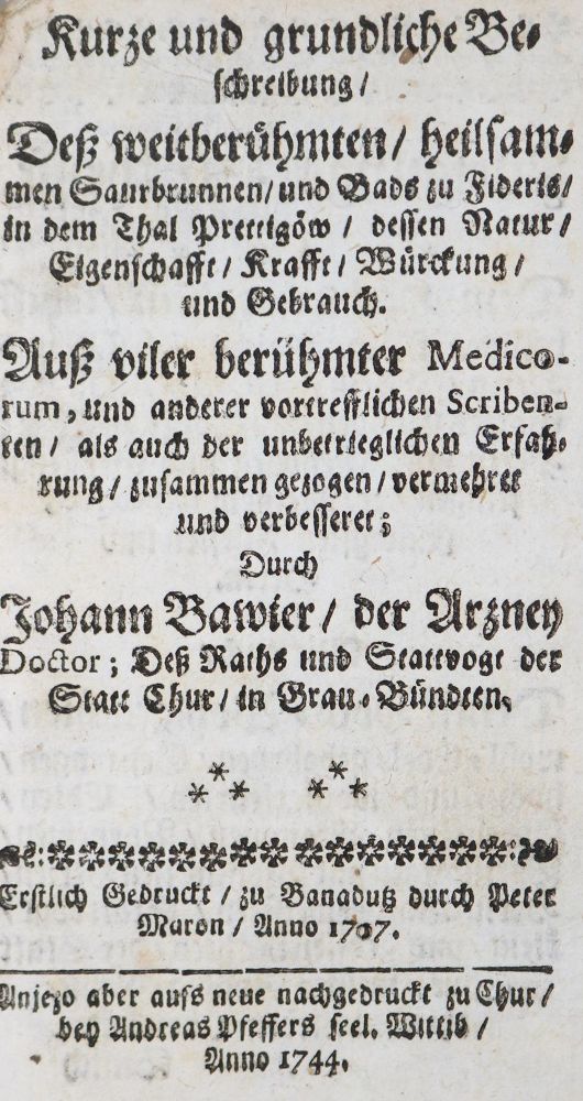 Große Abbildung Nr.1: 126-1940 Bawier,J.: (Schweiz, Fideris)