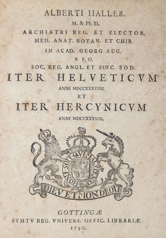 Große Abbildung Nr.1: 126-1945 Haller,A.v.: (Schweiz)