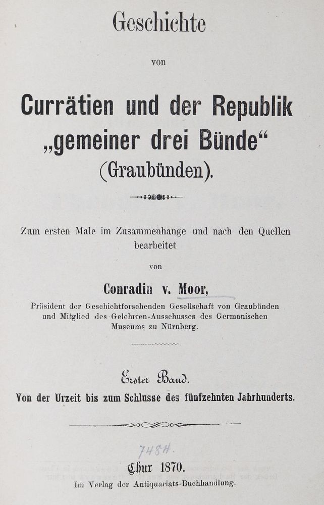 Große Abbildung Nr.1: 126-1950 Moor,C.v.: (Schweiz)