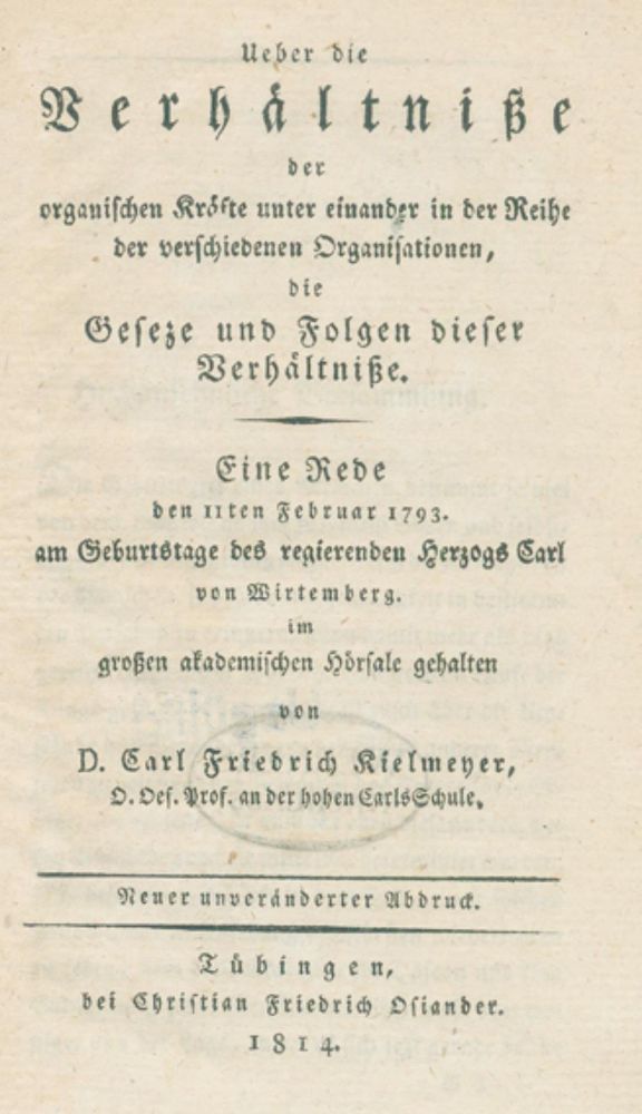 Große Abbildung Nr.1: 126-197 Kielmeyer,C.F.: (Aus der Sammlung Professor Dr.Dr.Johannes Büttner Teil 1)