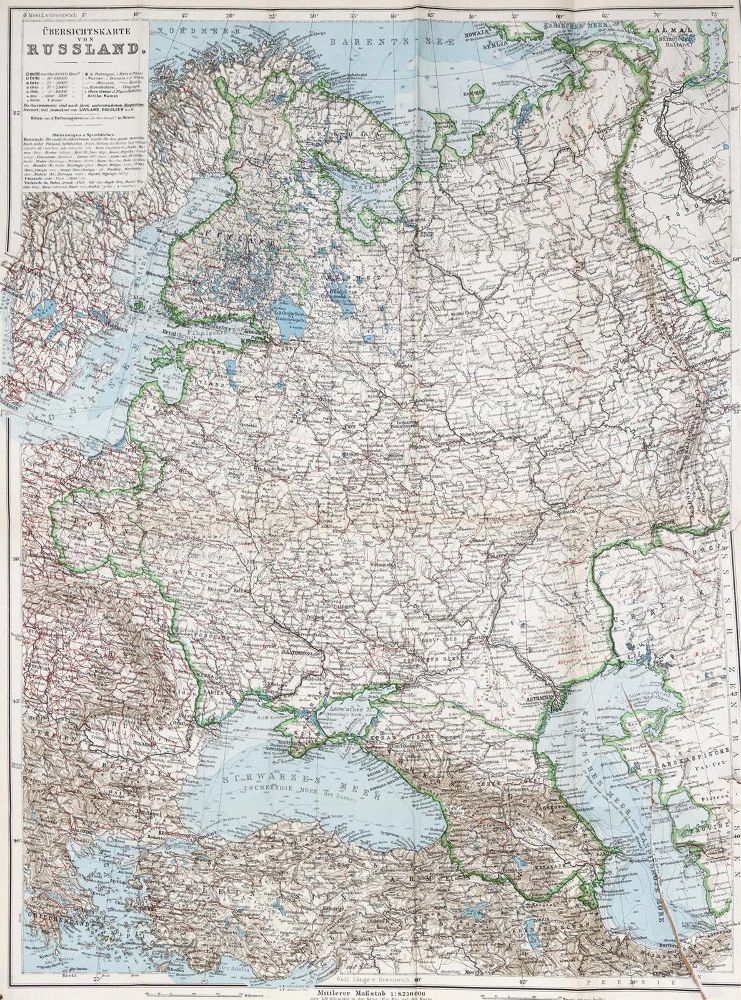 Große Abbildung Nr.1: 126-1984 Russland: (Verschiedene Länder - Geschichte, Baedeker)