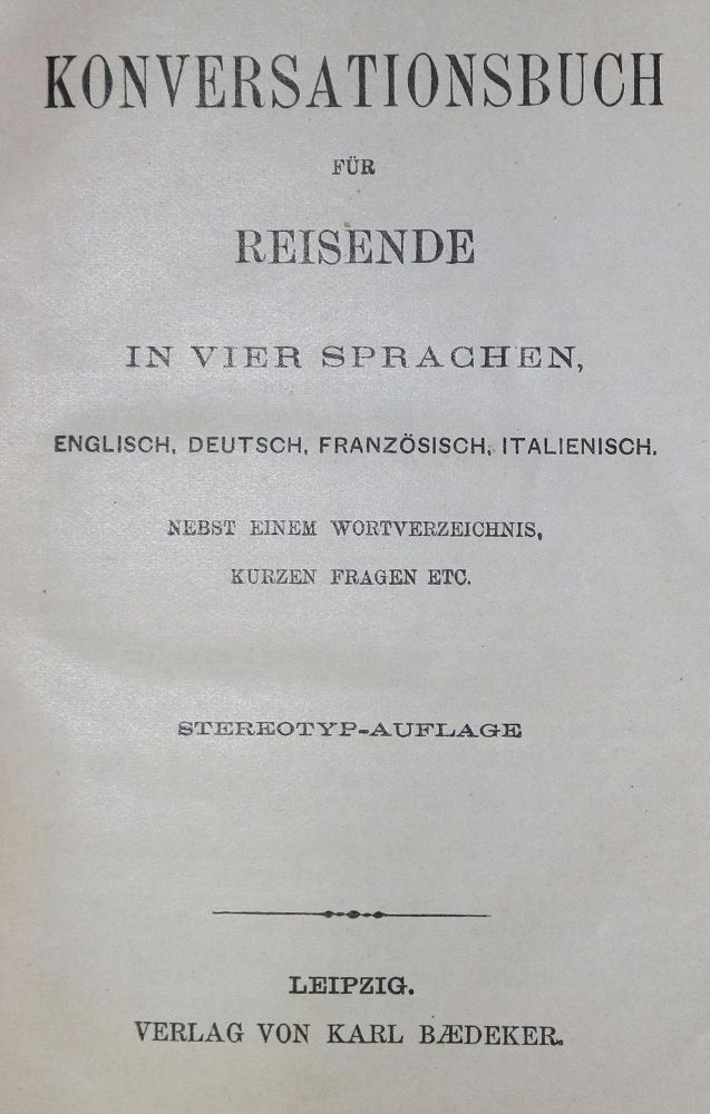 Große Abbildung Nr.1: 126-1988 Sammlung: (Verschiedene Länder - Geschichte, Baedeker)