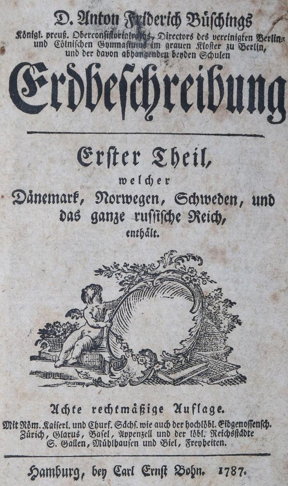 Große Abbildung Nr.1: 126-1992 Büsching,A.F.: (Verschiedene Länder - Geschichte)
