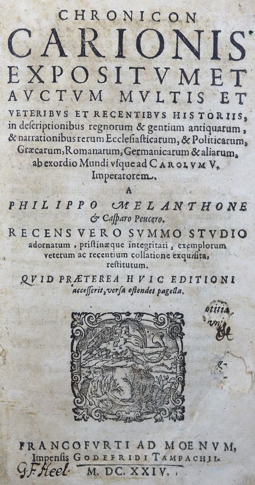 Große Abbildung Nr.1: 126-1993 Carion,(J.).: (Verschiedene Länder - Geschichte)