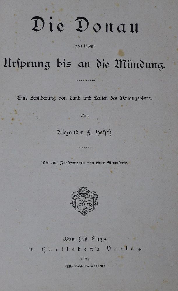 Große Abbildung Nr.2: 126-1998 Heksch,A.F.: (Verschiedene Länder - Geschichte, Donau)