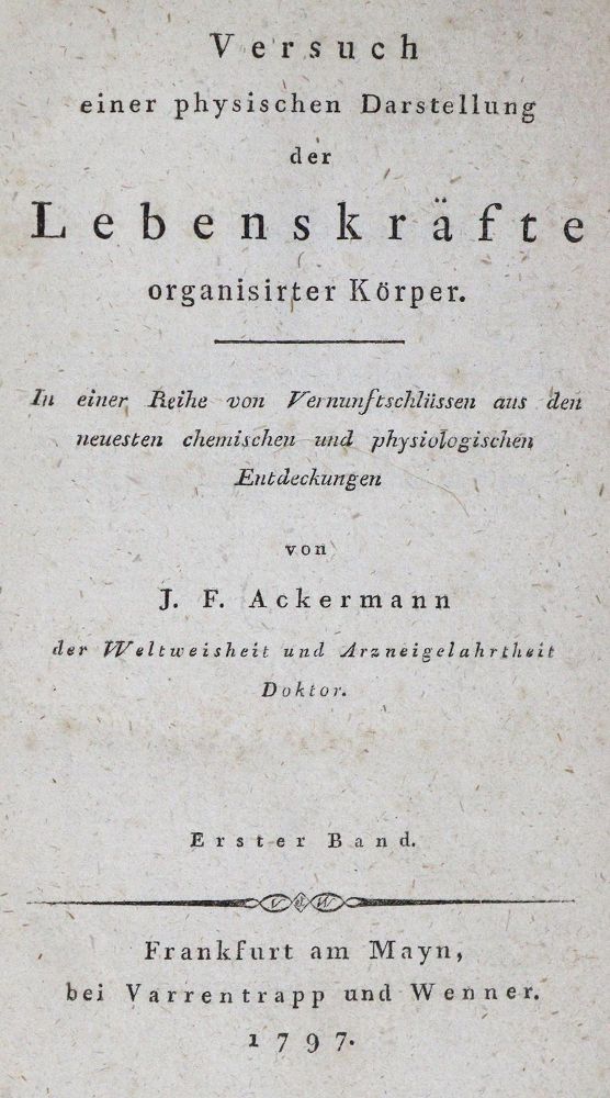 Große Abbildung Nr.1: 126-2 Ackermann,J.F.: (Aus der Sammlung Professor Dr.Dr.Johannes Büttner Teil 1)