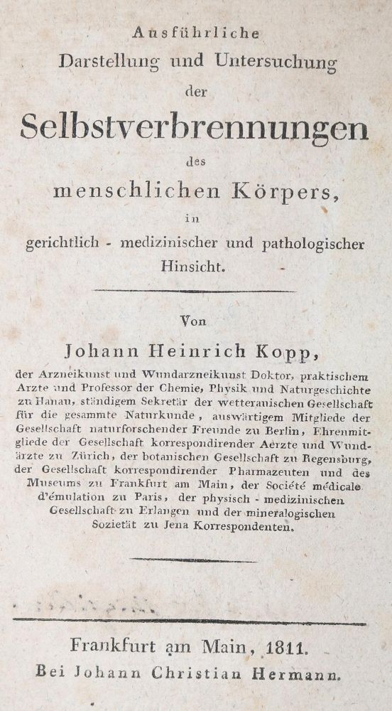 Große Abbildung Nr.1: 126-204 Kopp,J.H.: (Aus der Sammlung Professor Dr.Dr.Johannes Büttner Teil 1)