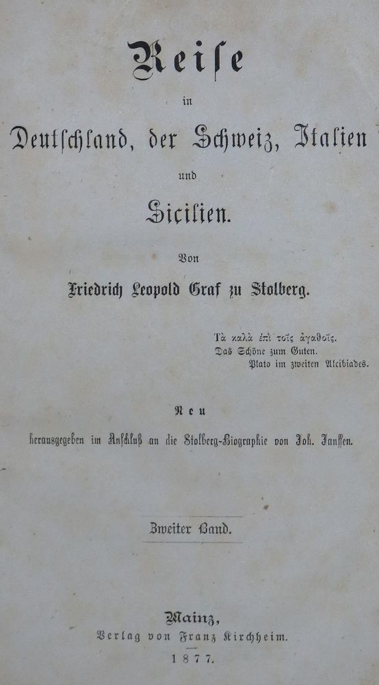 Große Abbildung Nr.1: 126-2047 Stolberg,F.L. zu.: (Verschiedene Länder - Geschichte)