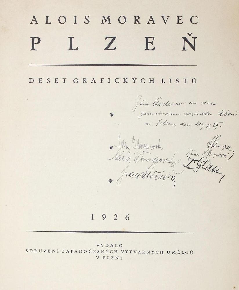 Große Abbildung Nr.1: 126-2051 Moravec,A.: (Verschiedene Länder - Geschichte, Tschechien, Pilsen)