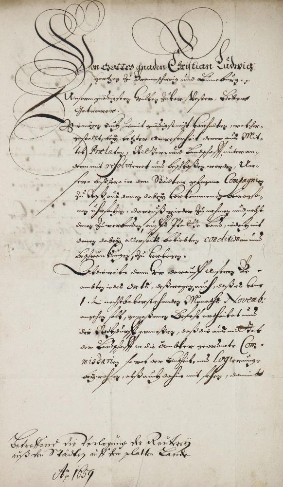 Große Abbildung Nr.1: 126-2068 Christian Ludwig,: (Autographen)